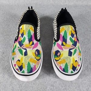 Punkrose Floral‎ Polka Dot Slip On Sneakers Women's 8.5 Maximalist Bright Multi